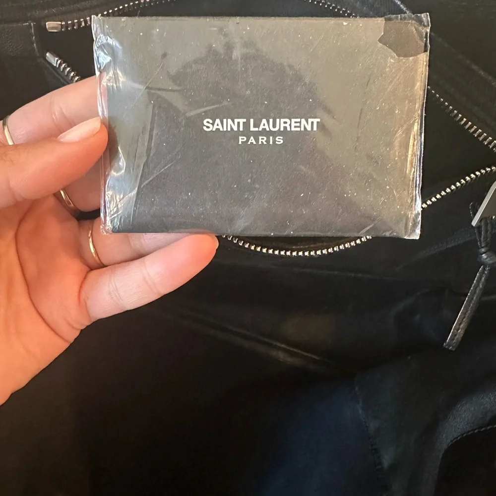 Saint Laurent Black Leather Design